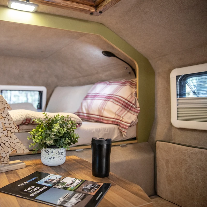 2025 Aluminum Mobile House Slide on Camper Motorhome for Off-Road Camping Car Travel