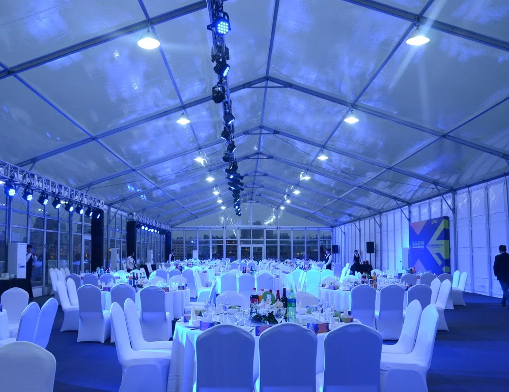 Luxury transparent clear roof tents for weddings banquet