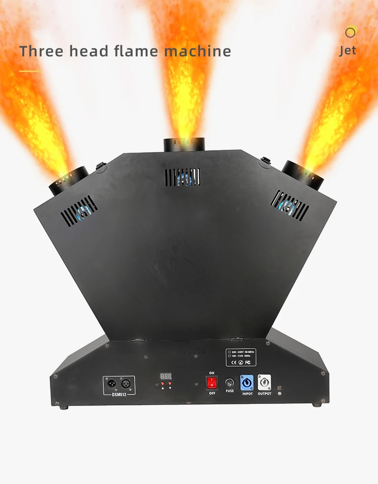 New Arrivals Stage Flame Machine Eye-Catching Special Effect Spray Fire Machine Profession Performance DMX Controller Light YS46
