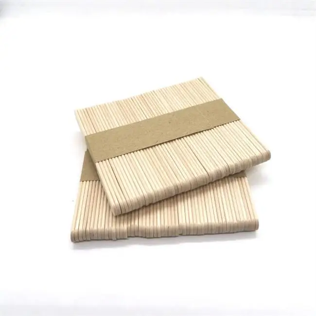 Printed Disposable Wooden Ice Cream Stick Custom Popsicle Sticks