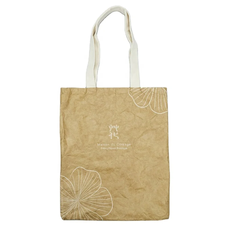 
Customized Good Quality Tyvek Material Outside and Cotton material Inside Promotional Custom Advertisement Bag for Shopping 