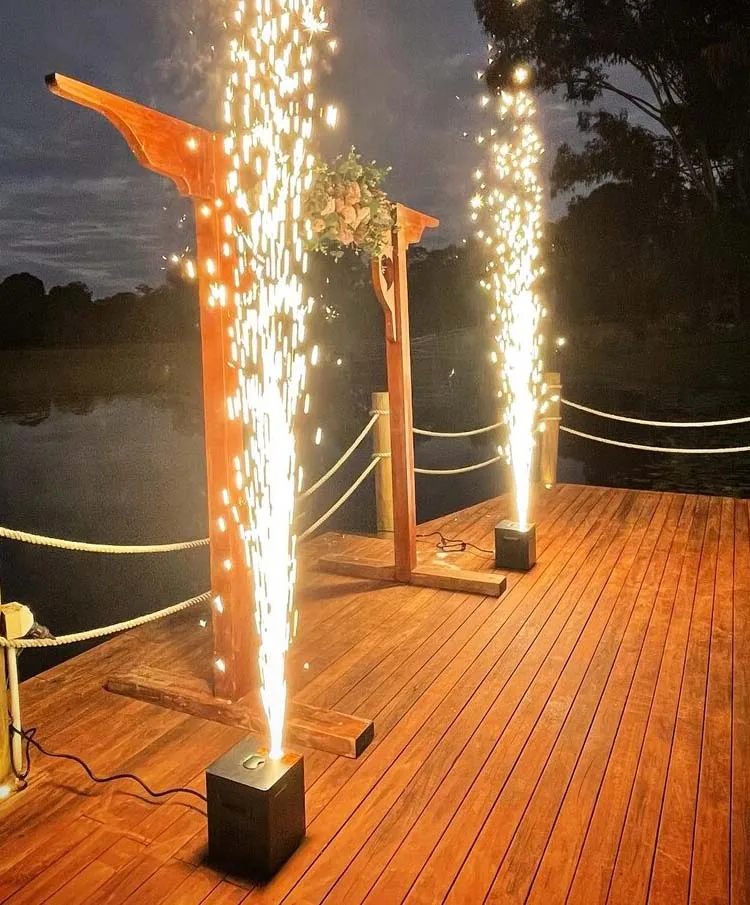 Wholesale Cold Spark fireworks machine Mini Electronic fire sparks Wedding party stage effect Showven sparkle machine with DMX