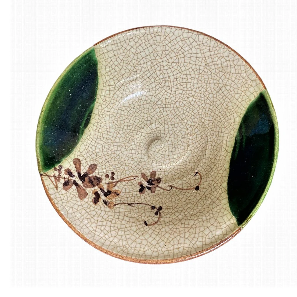 Traditional handmade dinner pottery set Japanese porcelain small plate