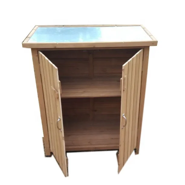 Cupboard Weatherproof Utility tall Storage Lawn Mower Cabinet supplier wooden Garden Furniture outdoor tool shed wholesale