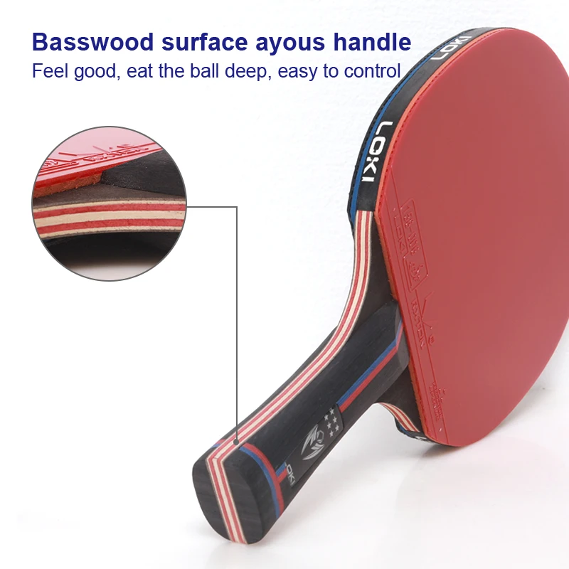Wholesales available new k6 star good quality professional dhs table tennis racket ping pong paddle