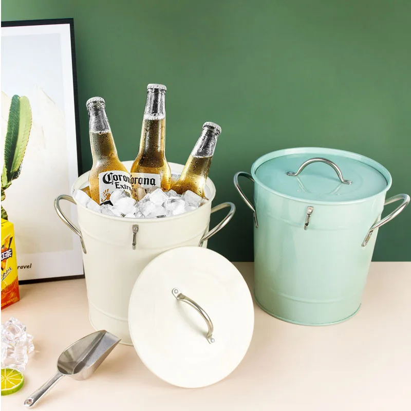 High Value Retro Home ice bucket bar beer champagne red wine ice bucket stainless steel ice bucket