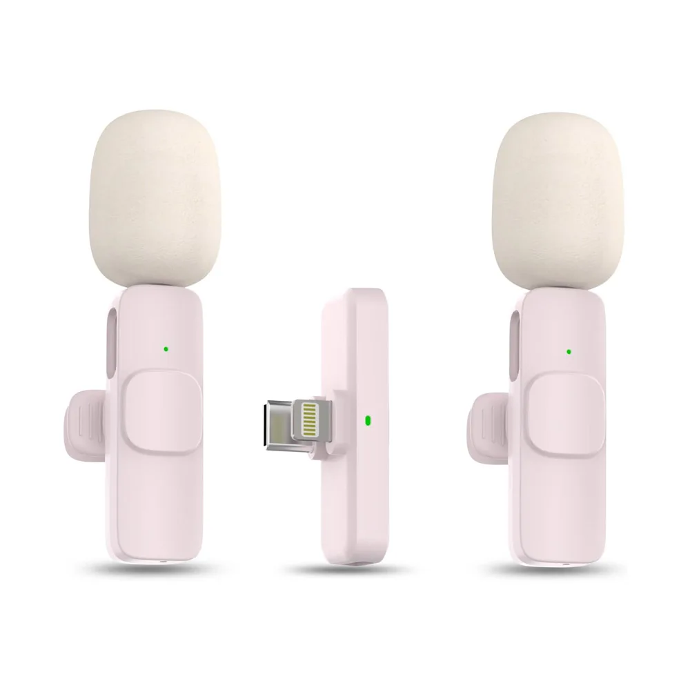 Оптовая продажа розовый и белый мини-микрофон 1 Drag 2 Mics подходит для многих сред вспомогательной записи
