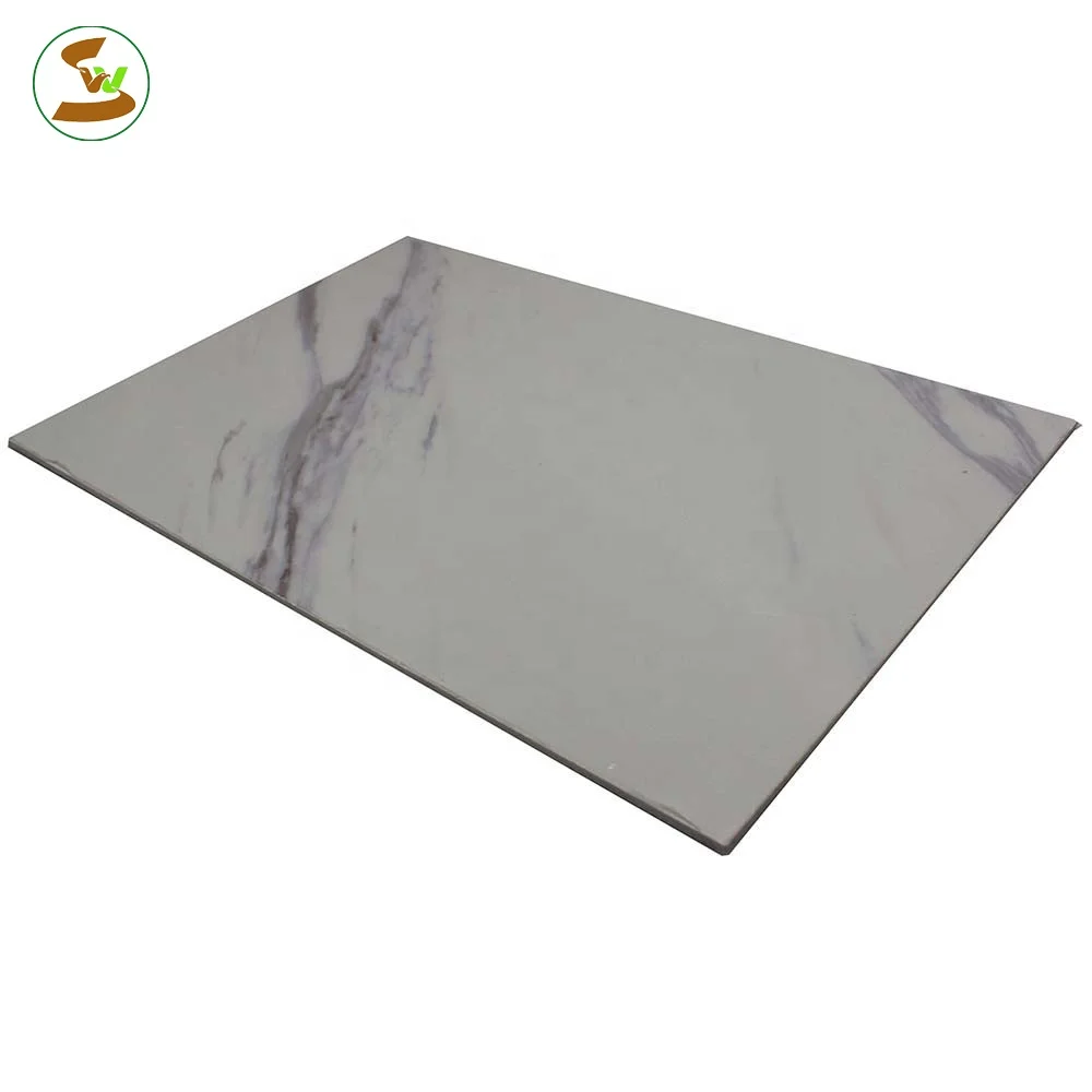 high glossy waterproof fireproof hot stamping white 4x8 decorative marble pvc sheet prices