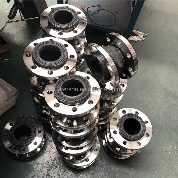 Wholesaler dealer stainless steel 304 flange rubber expansion joint for DN100 PN16 union type