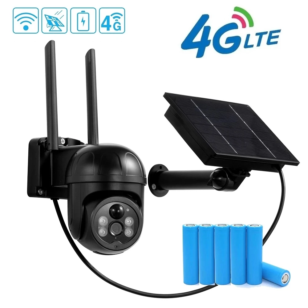 Wifi Security CCTV Camera Battery Power Speed Dome Ptz Camera Wireless Solar IP Camera For Outdoor