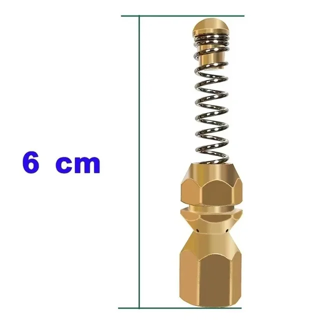 NBT Sewer Nozzle Industrial Pipe Tube Cleaning High Pressure Hose Nozzle Opens Clogging of Sewage Adapters
