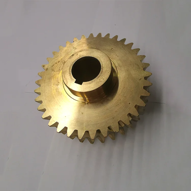 Xiamen ZHX Manufacturer Customer High precision Brass Worm Gear With ISO Certificates pin / gear/ lead screw manufacturing