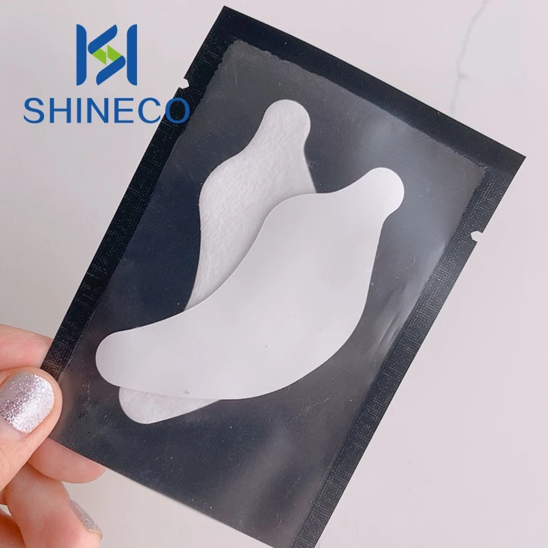 SHINECO Ultra White STY-08 Easy Peel Eyepad For Extension Factory Silicone Lint Free Bio Gel Eye Patch