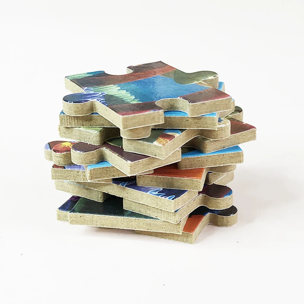60 Pcs Wooden Puzzle Cartoon Educational Cartoon Jigsaws Basic Puzzle Toys for Kids 2 to 4 Years,5 to 7 Years Woody Puzzle GUBU
