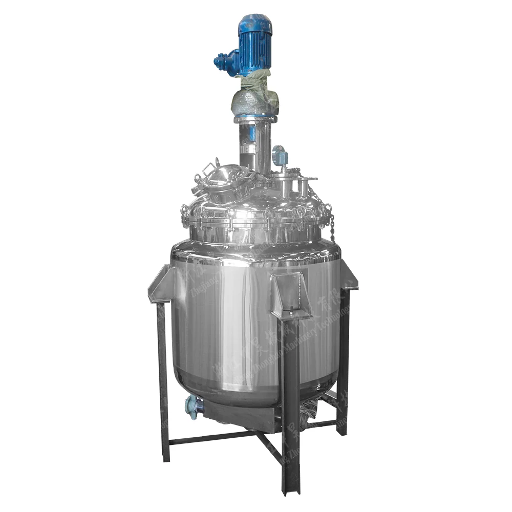 Automatic stainless steel reactor tank chemical reactor 500l industrial stirred tank reactor