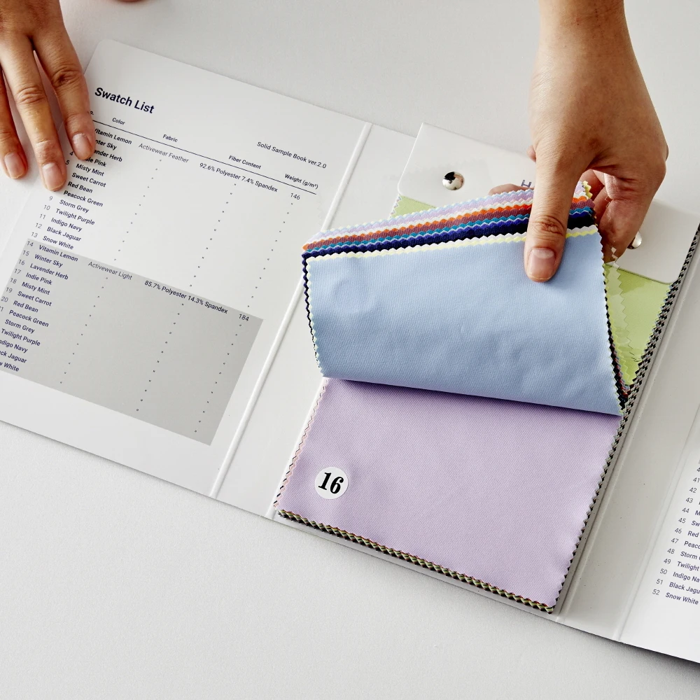 Custom Textile Sample Clip Cardboard Fabric swatch book fabric sample book made in china