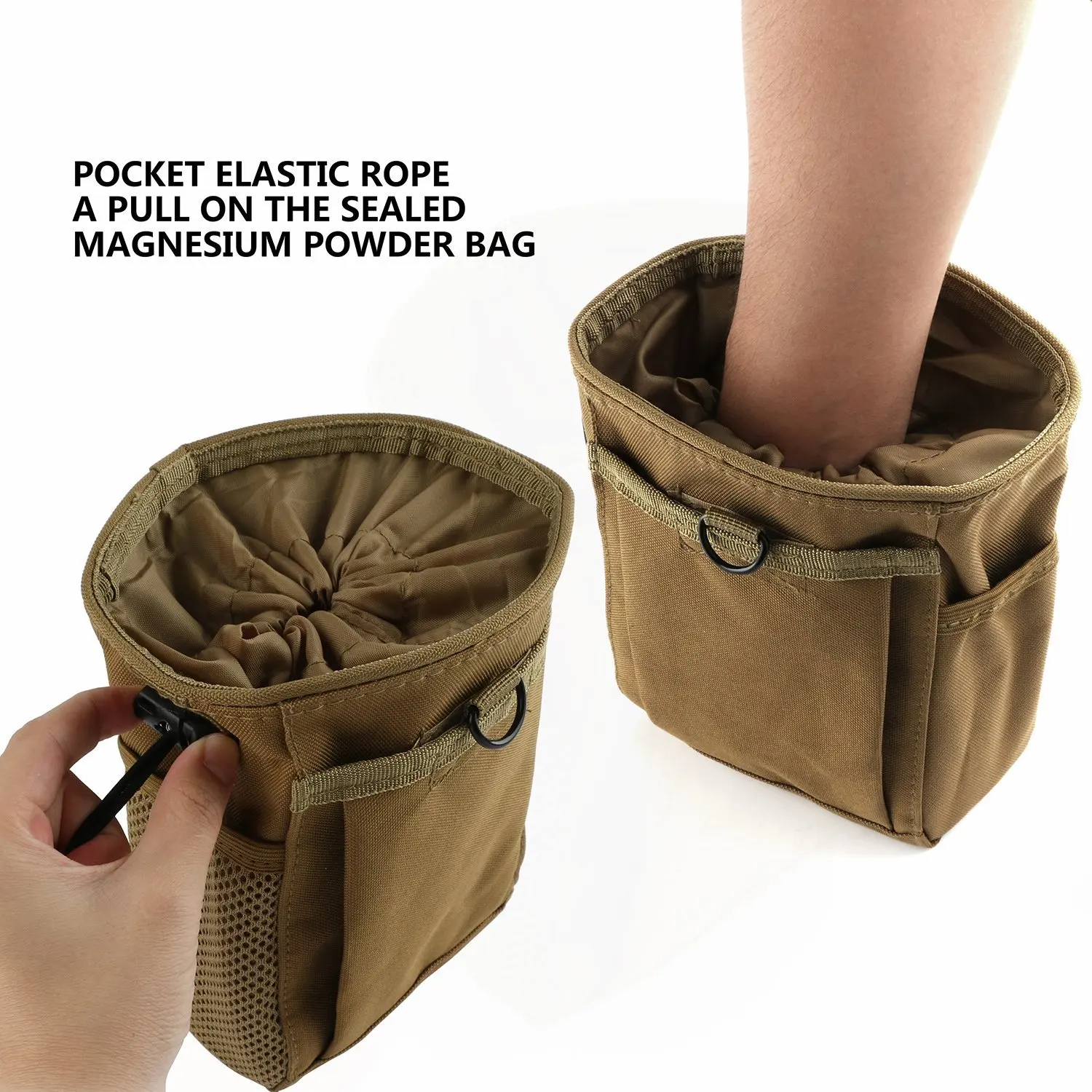 
Custom Tactical Molle Bouldering Chalk Bag Rock Climbing Chalk Bag for Climbing Bouldering Gymnastics 
