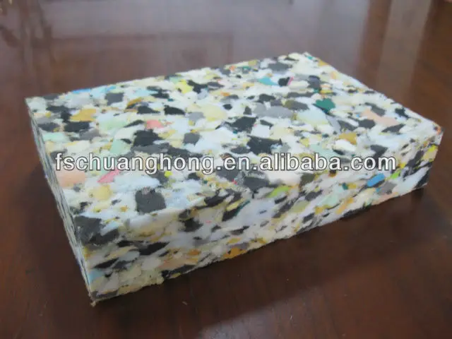 Rebond foam sheet compressed cellulose scrap sponge