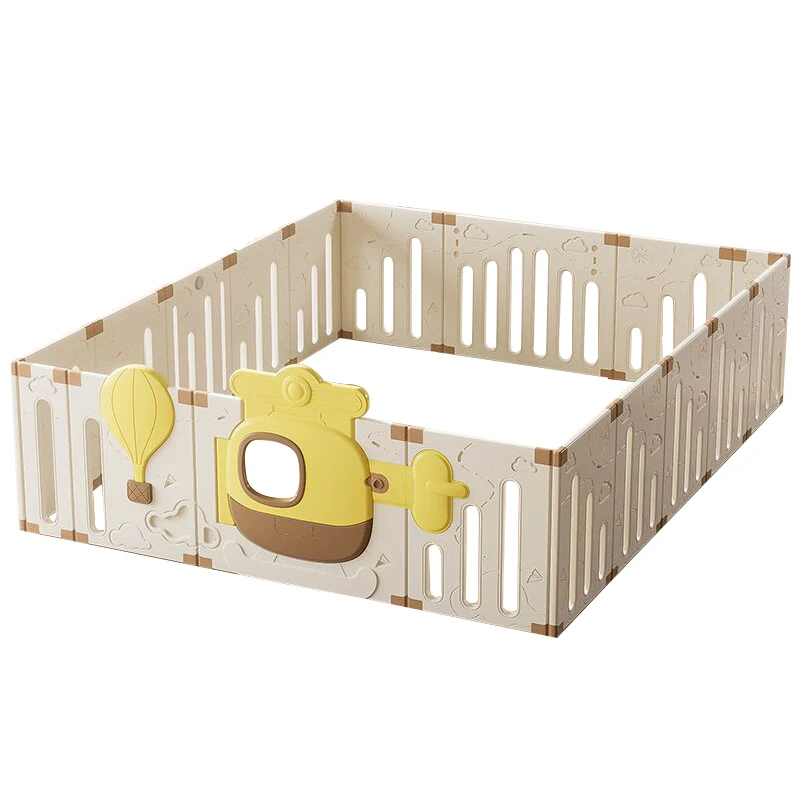 High quality indoor kid activity center fence baby safety folding playpen with basketball hoop 10+1
