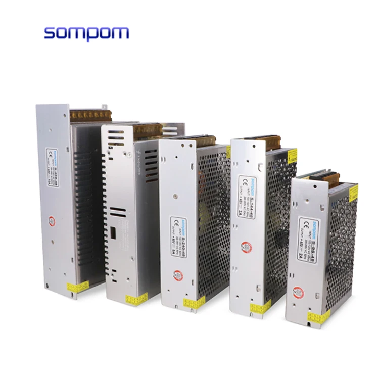 AC DC 12 В 60 Вт 100 120 150 200 1A 2A 3A 5A 8A 10A 20A 30A светодиодный драйвер 5V 12V 15V 24V 36V 48V Промышленный импульсный источник питания