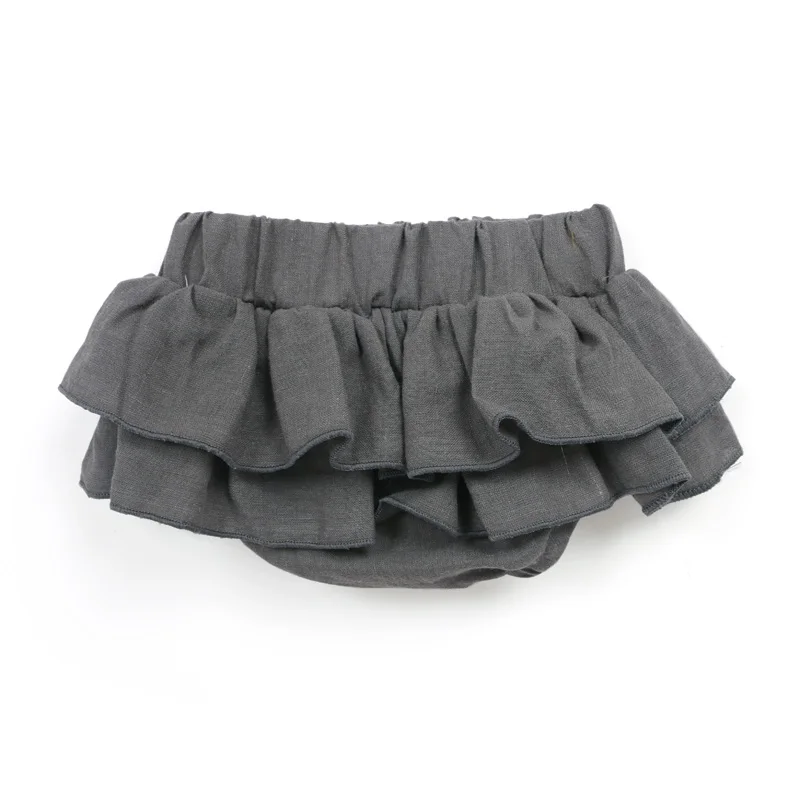 
Boutique Infant Toddler Clothing Ruffled Underwear Baby Wholesale Bloomers Baby Clothes Linen Bloomers 