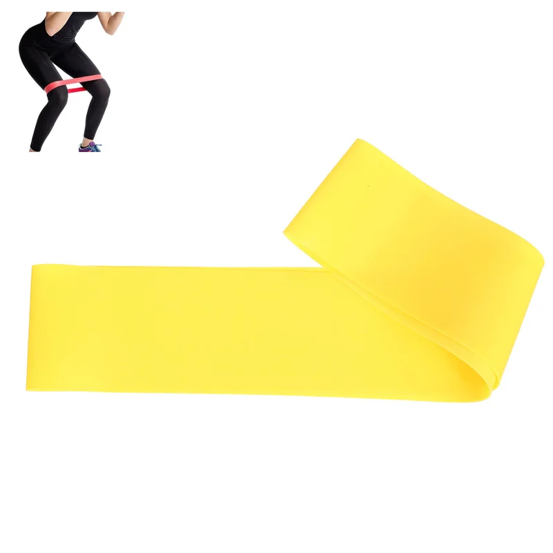 Fitness rubber mini stretch Resistance Loop Sports workout Training Stretch Gum  Exercise Bands Custom Printed Band Sebands late