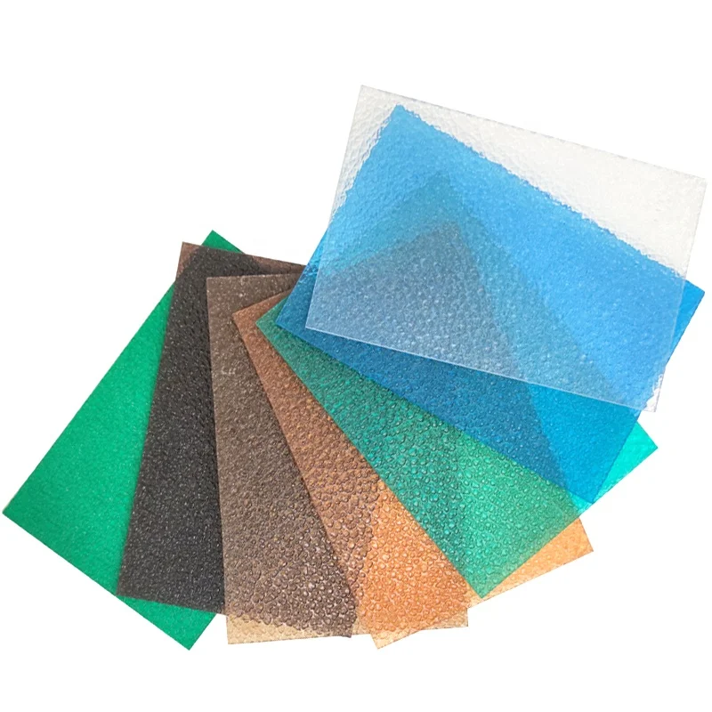 polycarbonate diamond embossed sheet for door window material