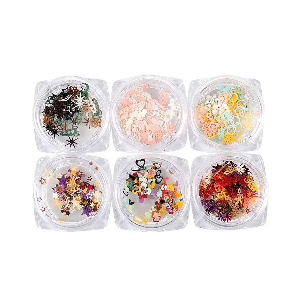 Mixed Colors AB Shiny Laser Butterfly Shape Holographic Nail Glitter Paillette Sequins