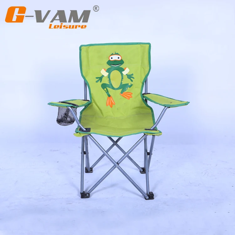 Customized Logo Modern Fishing Metal Chair Outdoor Portable Kids Camping Chair