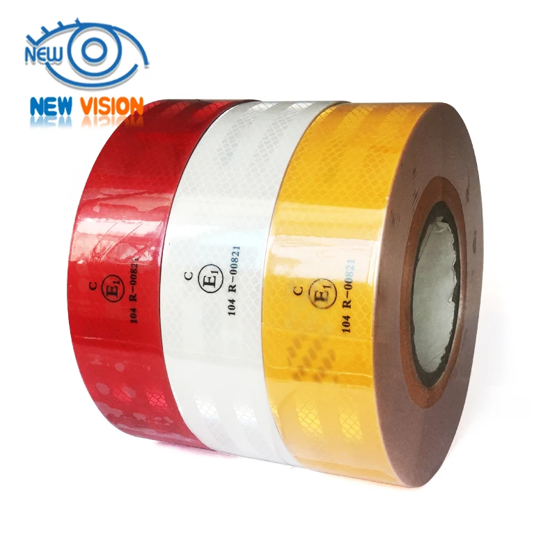 China Fluorescent Green PE Material Adhesive Tape Warning bike lime Green Reflective Tape