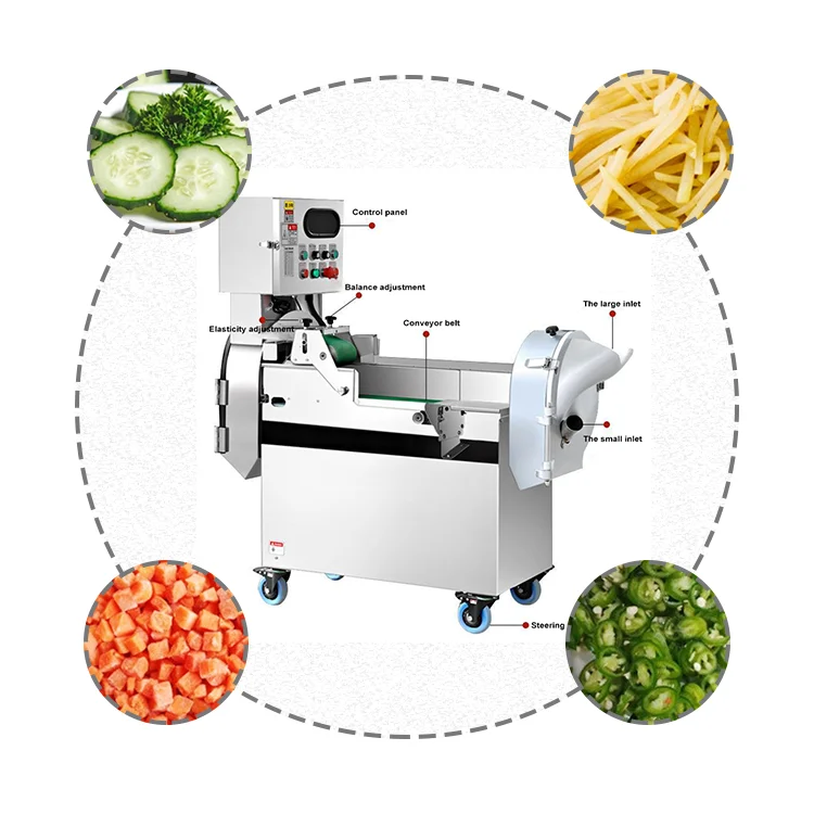 Automatic Industrial Vegetable Fruit Potato Cabbage Garlic Parsley Cutting Slicer