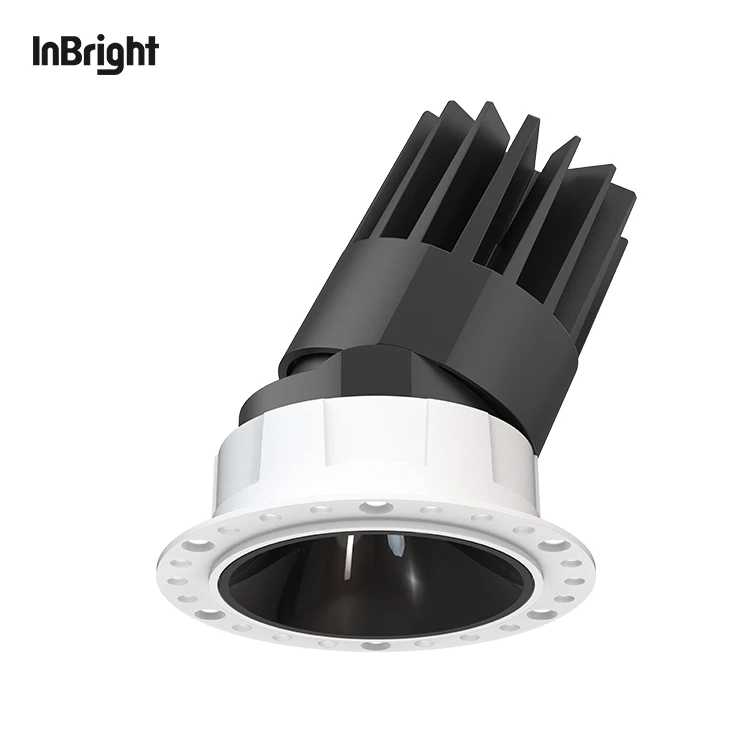Aluminum Ceiling Anti Glare Spotlight 8W 18W 25W Trimless Adjustable LED Recessed Spot Light