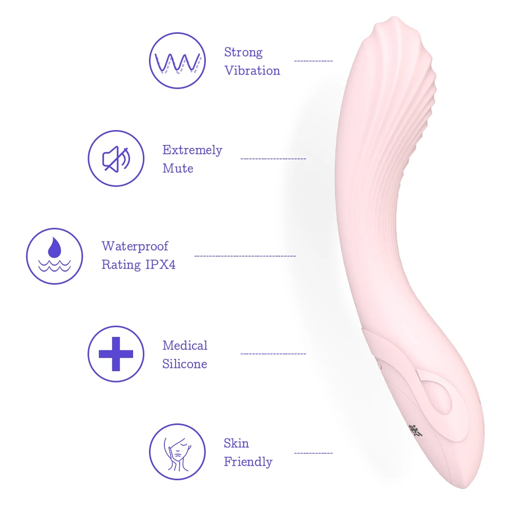 
DRYWELL Free Sample Female Sex Toy G Spot Vagina Vibrator Waterproof Dildo Vibrators For Women and Couple 