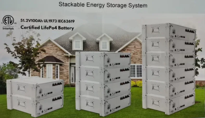 OEM Energy Storage Battery Stackable 10Kwh 20Kwh Stackable Lithium Batteries 48V Lifepo4 Battery Pack 48V 200Ah For Solar System