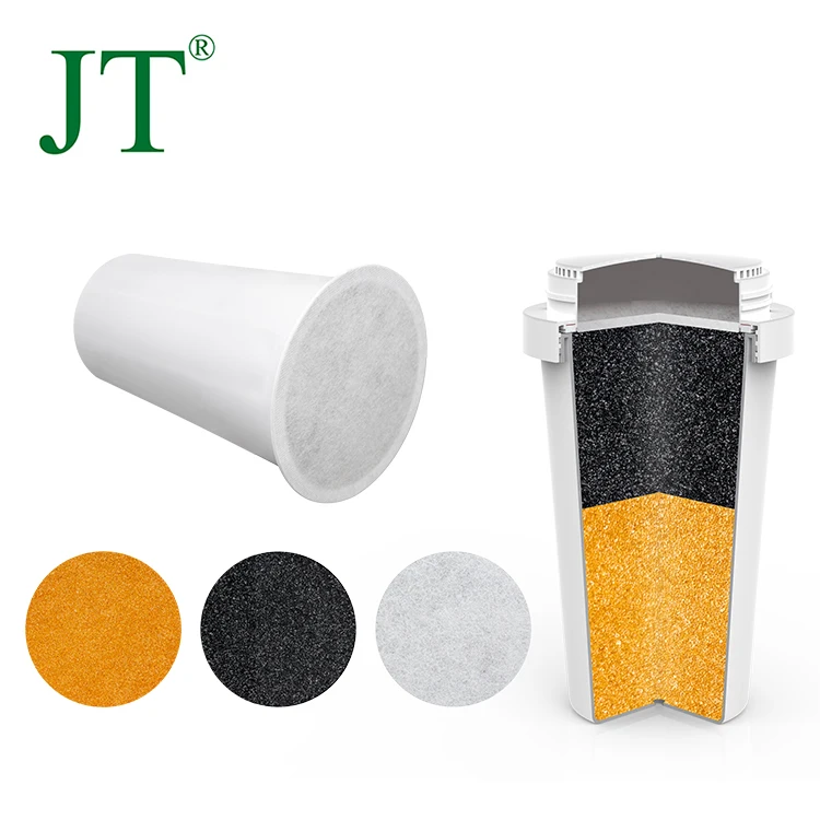 Portable zero advanced replacement activated charcoal filtered water filter purifier pitchers kettle with filter