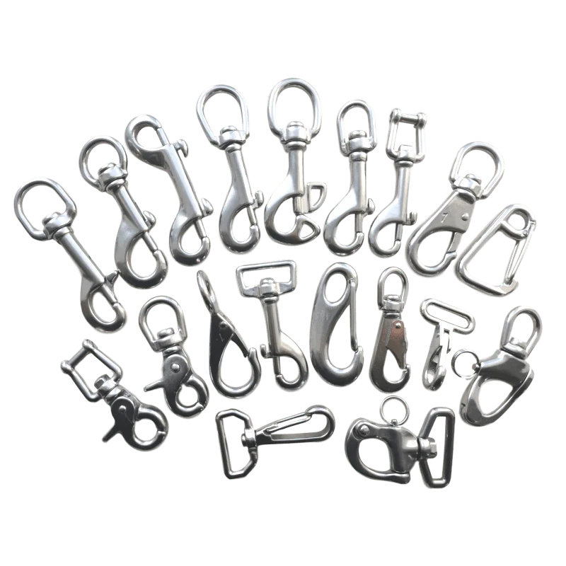 SS316 Strong heavy metal hooks stainless steel hook for dog leash snap hook steel