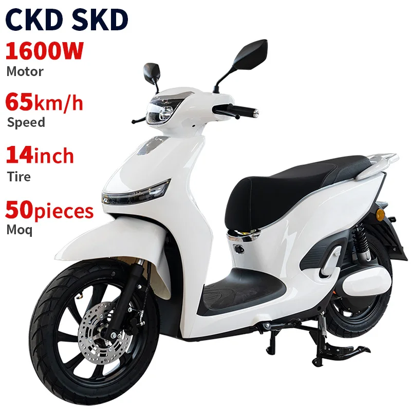 CKD SKD 14inch lightweight electric motorcycle 1600W 65km/h speed manufacturer mobility import electric scooters from china