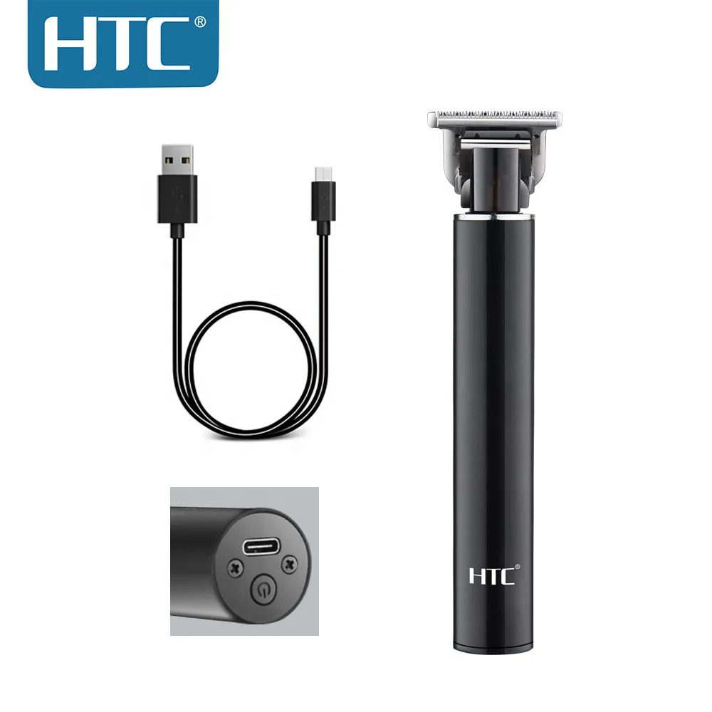 HTC AT-115 Electric Hair Trimmer Beard Hair Cutting USB Cordless Hair Clipper Zero cutting