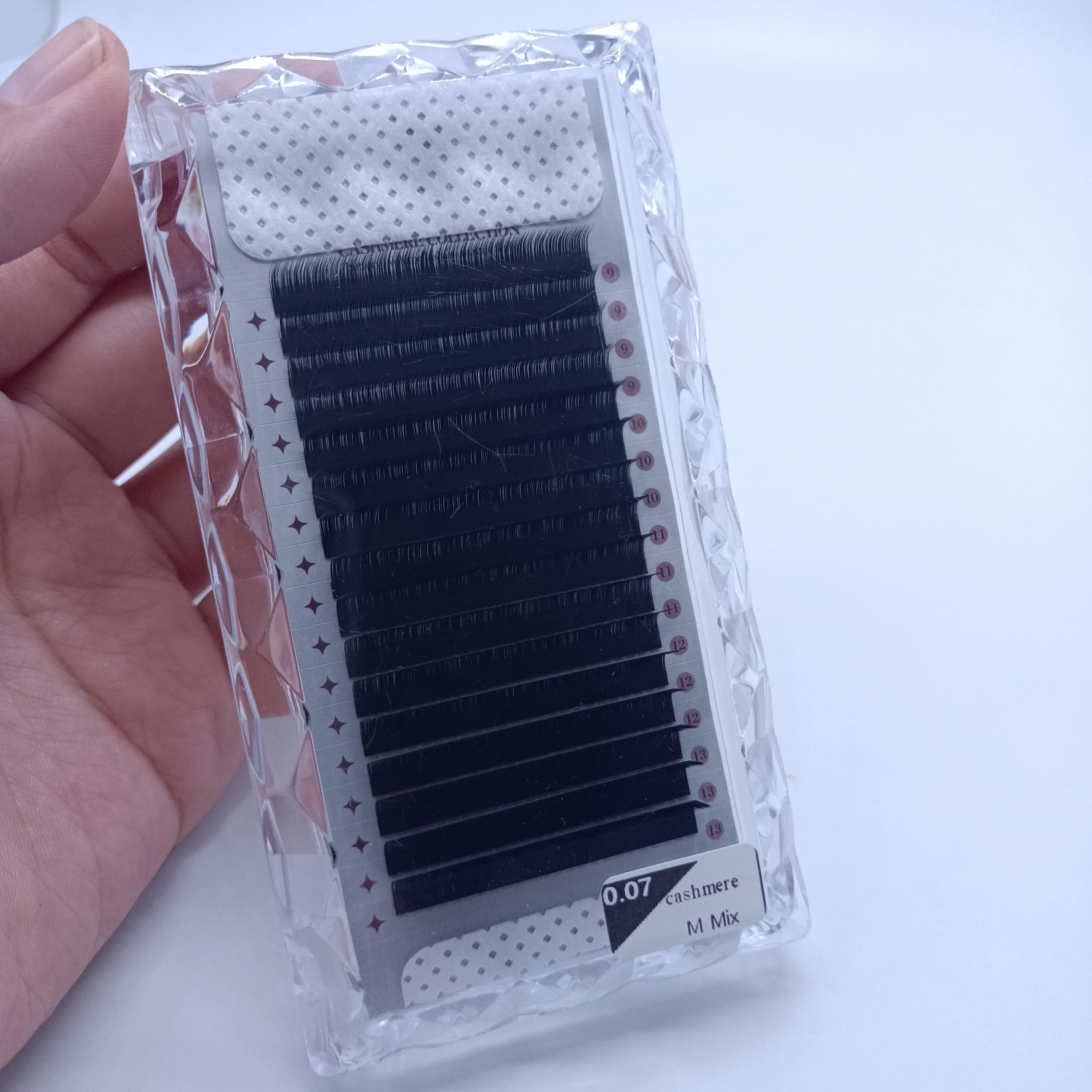 Korean silk eyelash extension cashmere soft and dark matte individual eyelash extension wholesale