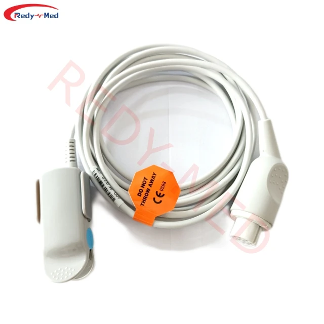 Medical Accessories Reusable SPO2 Sensor Probe Adult Finger Clip Compatible with Datex