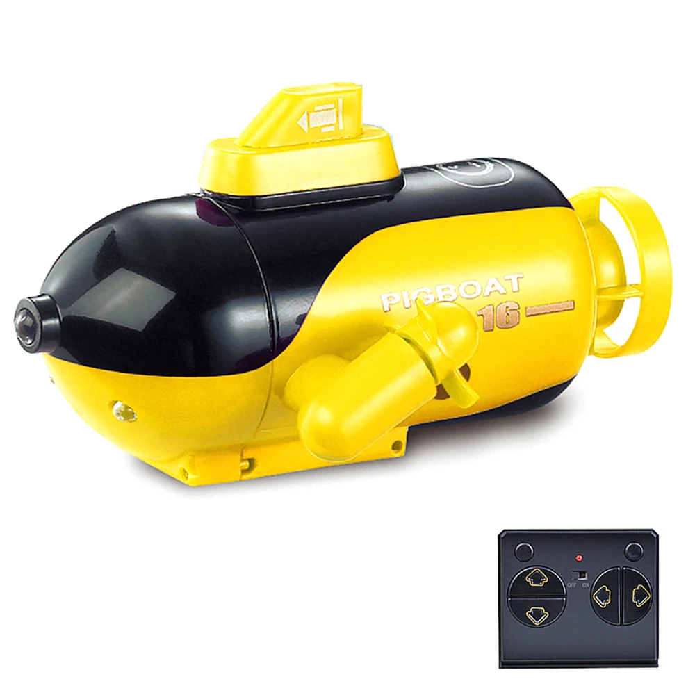 Electric Toys For Children Gifts Rechargeable Radio 4CH Remote Control Boat LED Light Mini Waterproof RC Underwater Ship