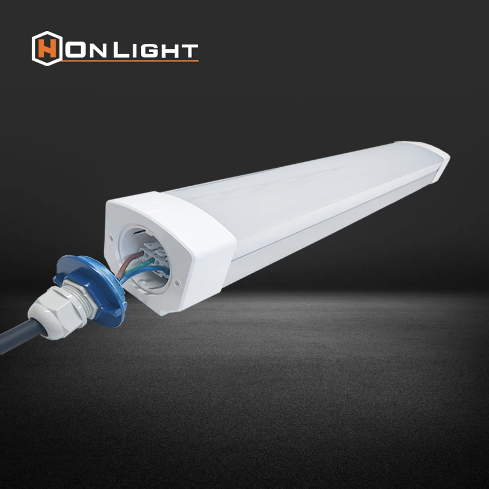 40W 3F Hanging Fluorescent IP66 90cm Led Tunnel Light Waterproof Sauna Light Fixtures For Indoor Warehouse
