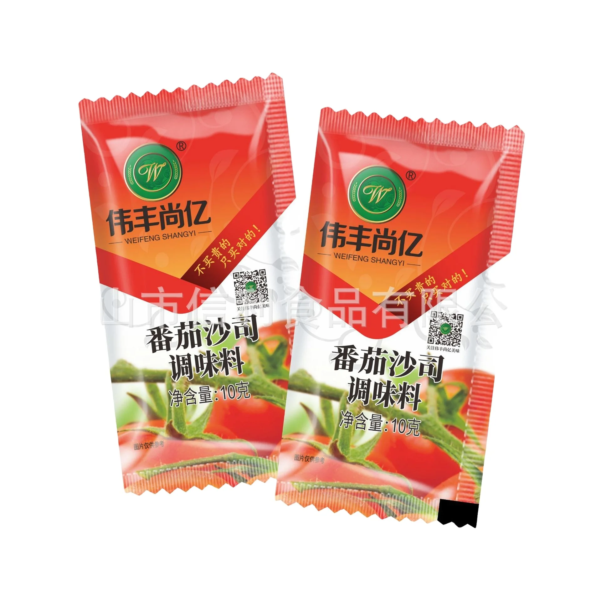 
Chinese OEM 10g/pack of tomato sauce burger sandwich sauce 