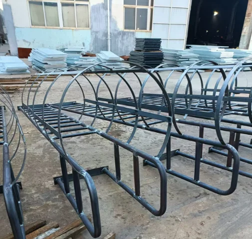 Customize Outdoor Galvanized Steel Powder Coated Emergency Escape Ladder Anti-Rust