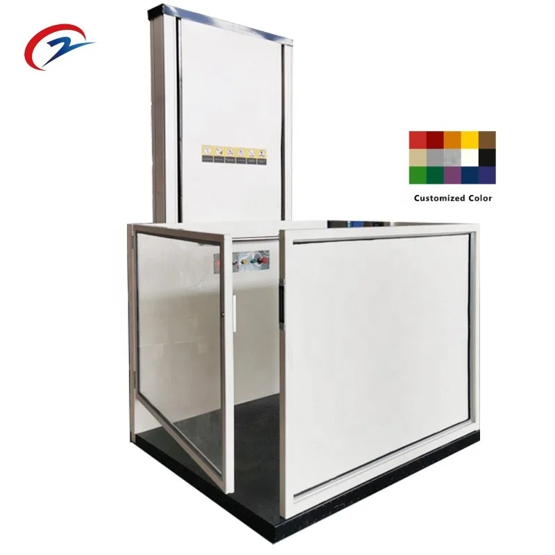 Hydraulic 3.5m indoor vertical wheelchair lift Handicap stair wheelchair lift