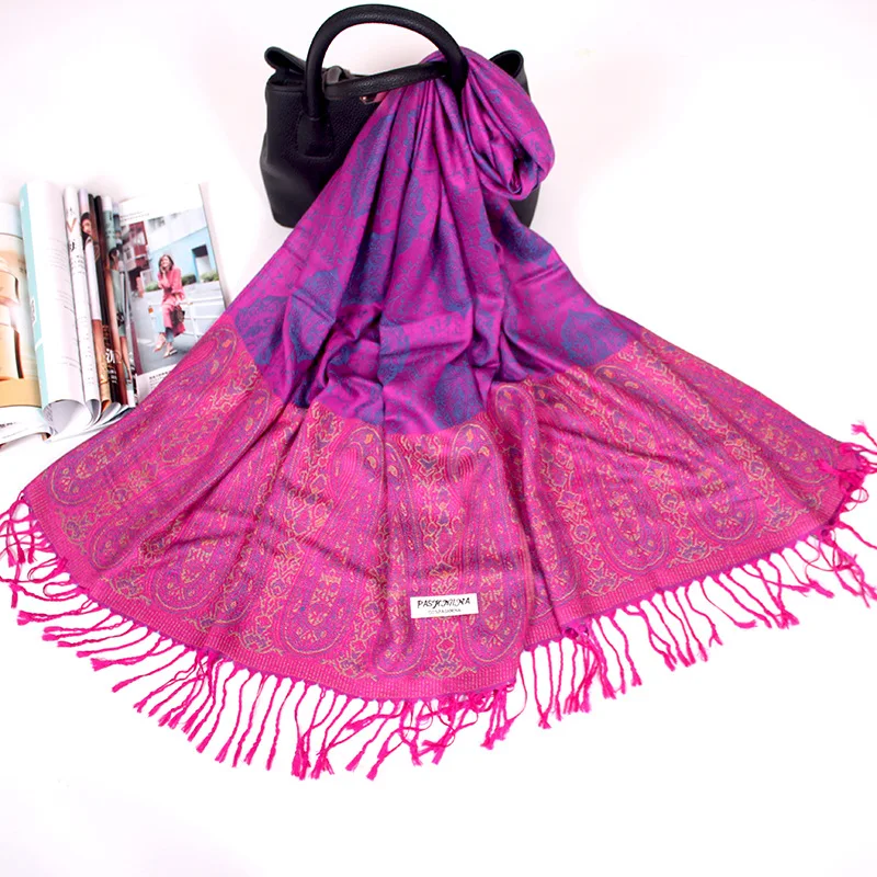 Ethnic Style Cashew Other Scarves Shawls Wholesale of  Daily Using Long Cotton  Shawls For Women
