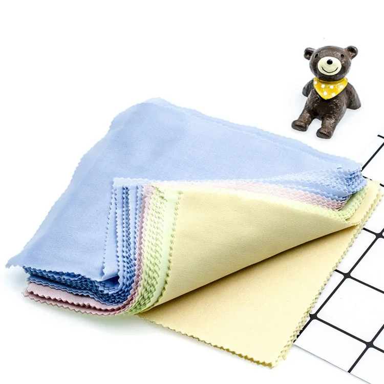 Customized Logo Print Multi Color Custom Size Microfiber Cleaning  Cloths Custom Glasses Cloth For Eye Glasses