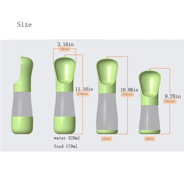 Portable Pet Dog Drinking Water Bottle