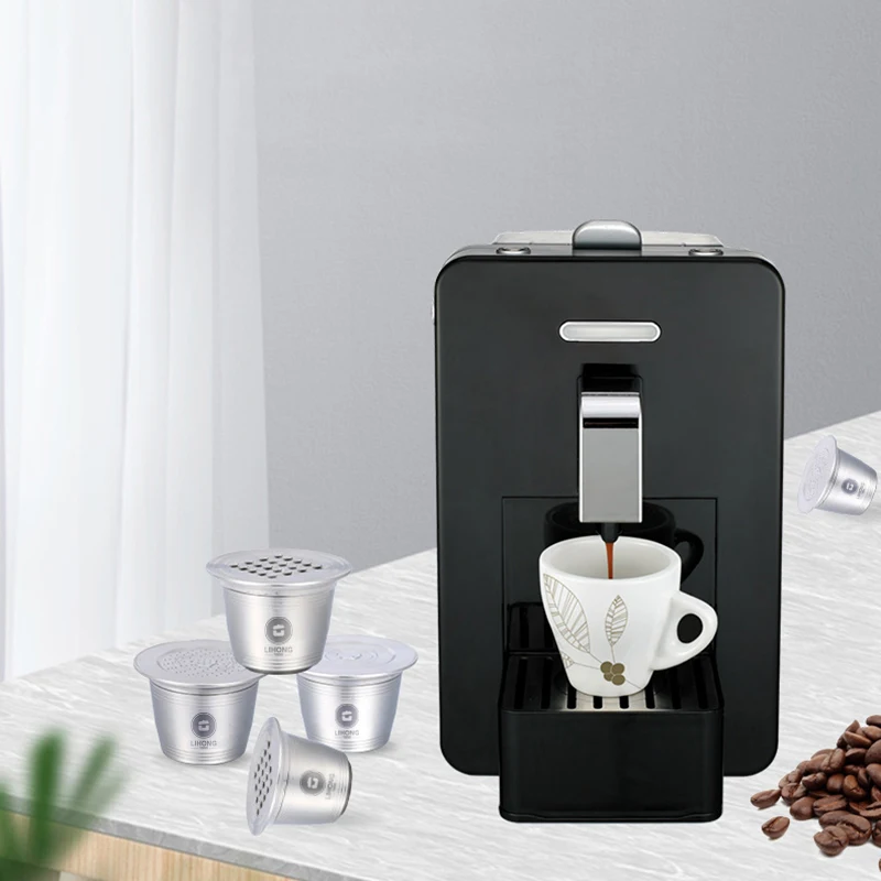Низкие цены на Nespresso Vertuoline для Эспрессо многоразового использования 304 из нержавеющей стали кофейные капсулы совместимы