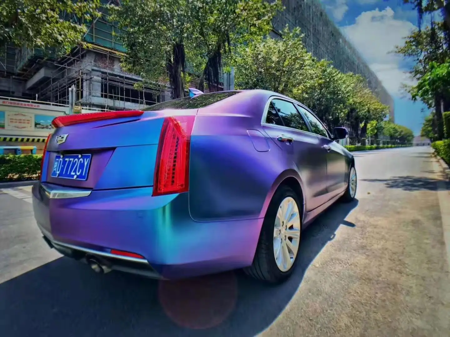 Виниловые покрытия для автомобиля цвета единорога Хамелеон бриллиант красная медь глянцевая